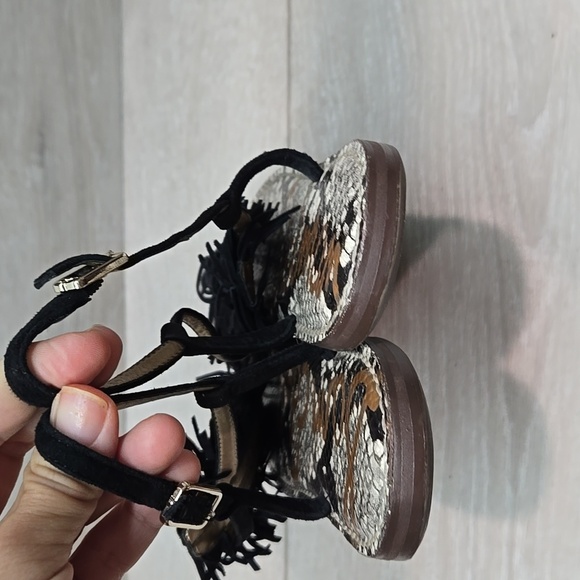 Sam Edelman Women Fringe Gela T Strap Thong Flats Sandals Shoes Sz 9.5 - Picture 7 of 12